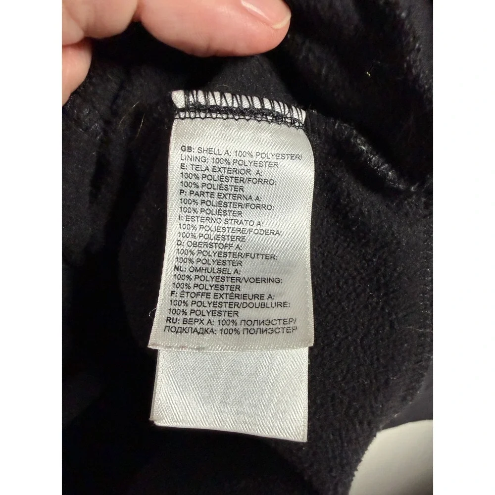 The North Face Mountain Athletics Hoodie Men XL Black Yellow Pullover Sweatshirt